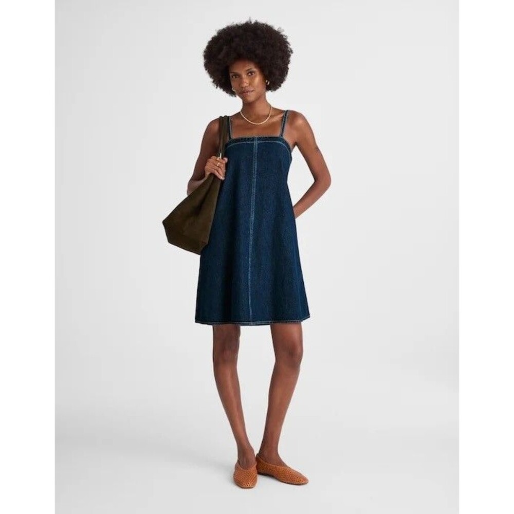Madewell Dark Blue Denim Mini Dress